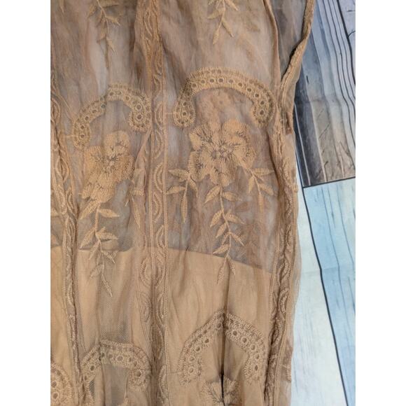 POL Crochet Lace Romper/Maxi Dress Size M/L - Picture 5 of 8